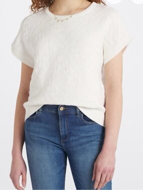 Flag & Anthem Women's Sabina Southwest Sweater Tee White Medium